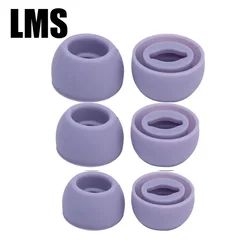 Premium Silicone Noise - Reducing Ear Tips for Wireless Earbuds - Size S, M, L (Purple Set)