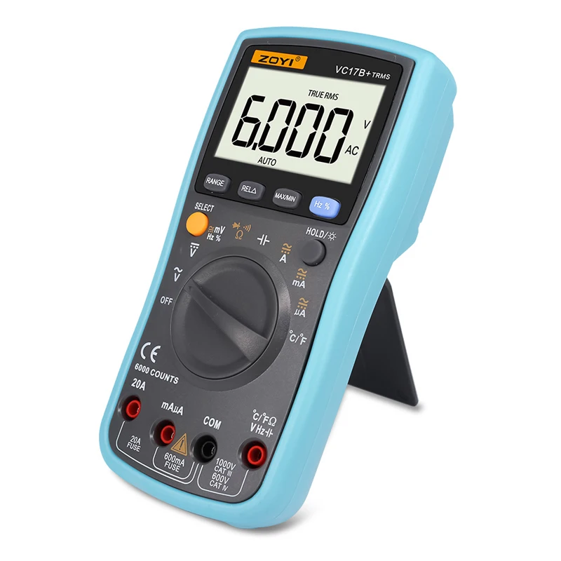ZOYI VC17B+ Digital Multimeter 6000 Counts Multimetro Multitester