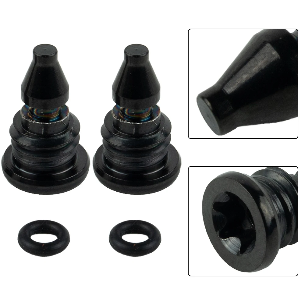 2pcs Bicycle Bleed Screws With 2pcs Oring For Magura EBT Bike Titanium