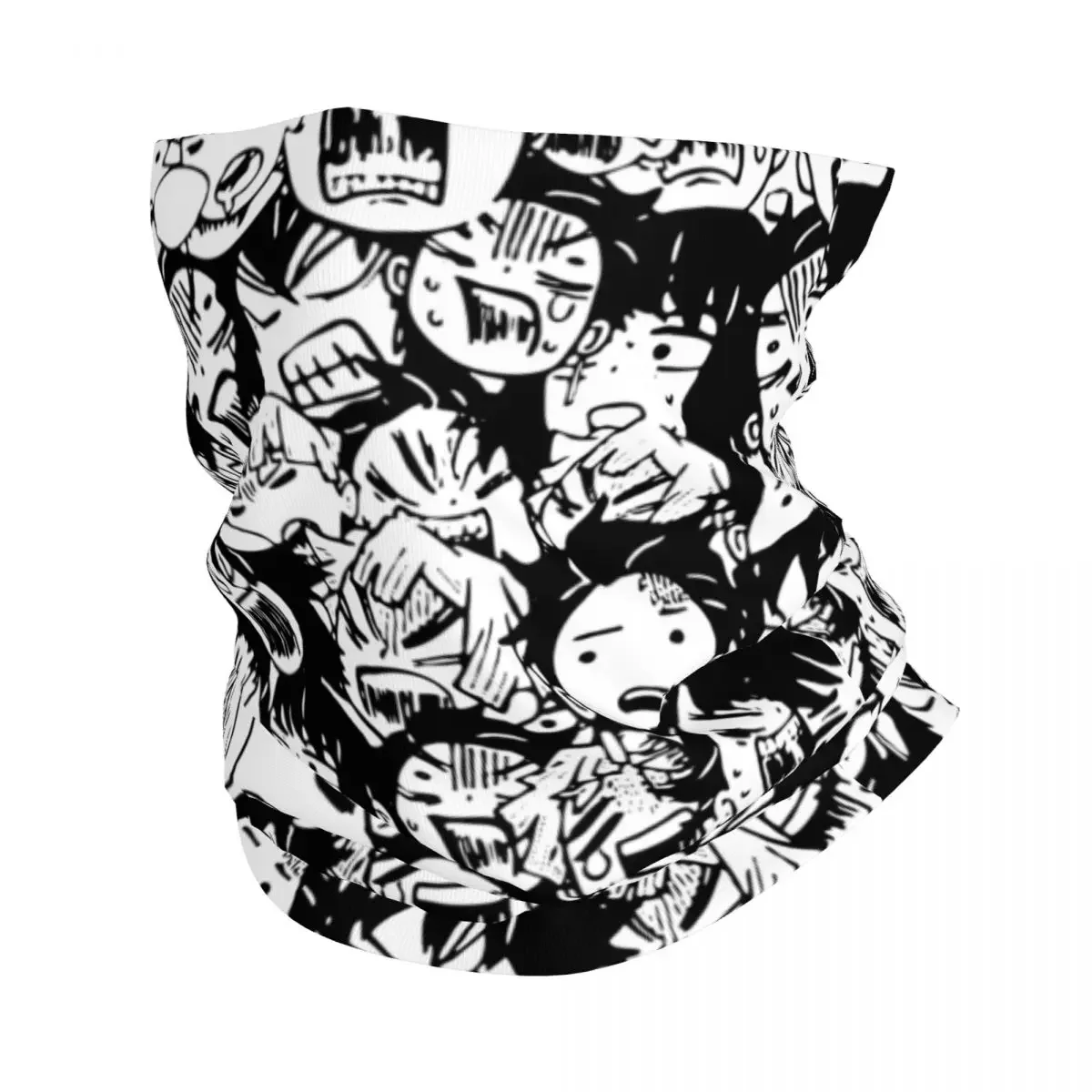 

Faces Bandana Neck Cover Anime Manga Balaclavas Mask Scarf Multifunctional Cycling Running Unisex Adult Breathable