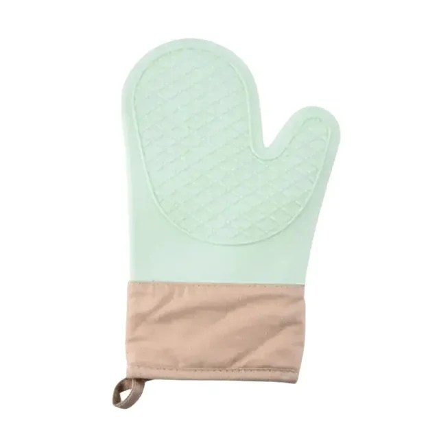 Anti Slip, Lengthened, Thickened, High-Temperature Resistant Kitchen Anti Scalding DeviceSilicone Insulated Glove, 4