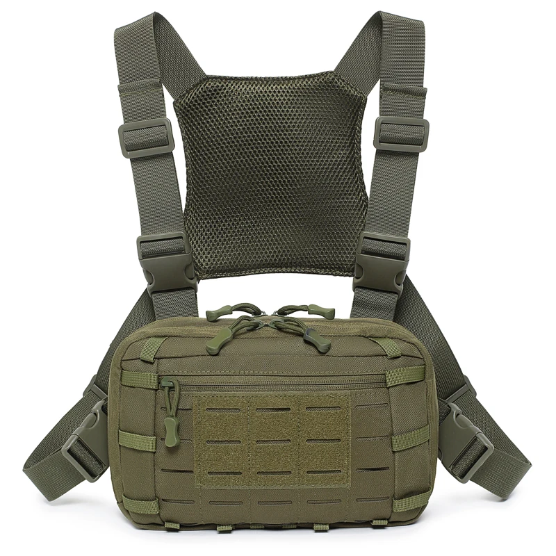 Nylon Tactical Chest Pack MOLLE Webbing System for Outdoor Hiking