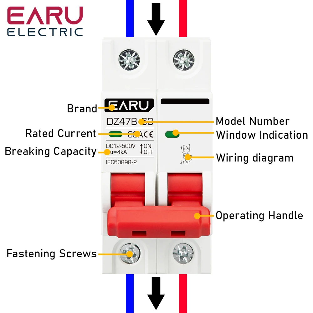 Multi-Voltage Circuit Breaker Battery Protection Switch with Adjustable Amperage