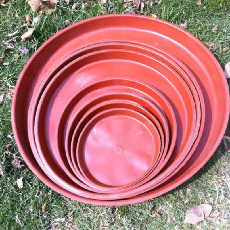 Durable Plastic pot Tray Garden round Flower Pot Plant Saucers Base stand trays Saucer Indoor Outdoor Home gardening supplies D1