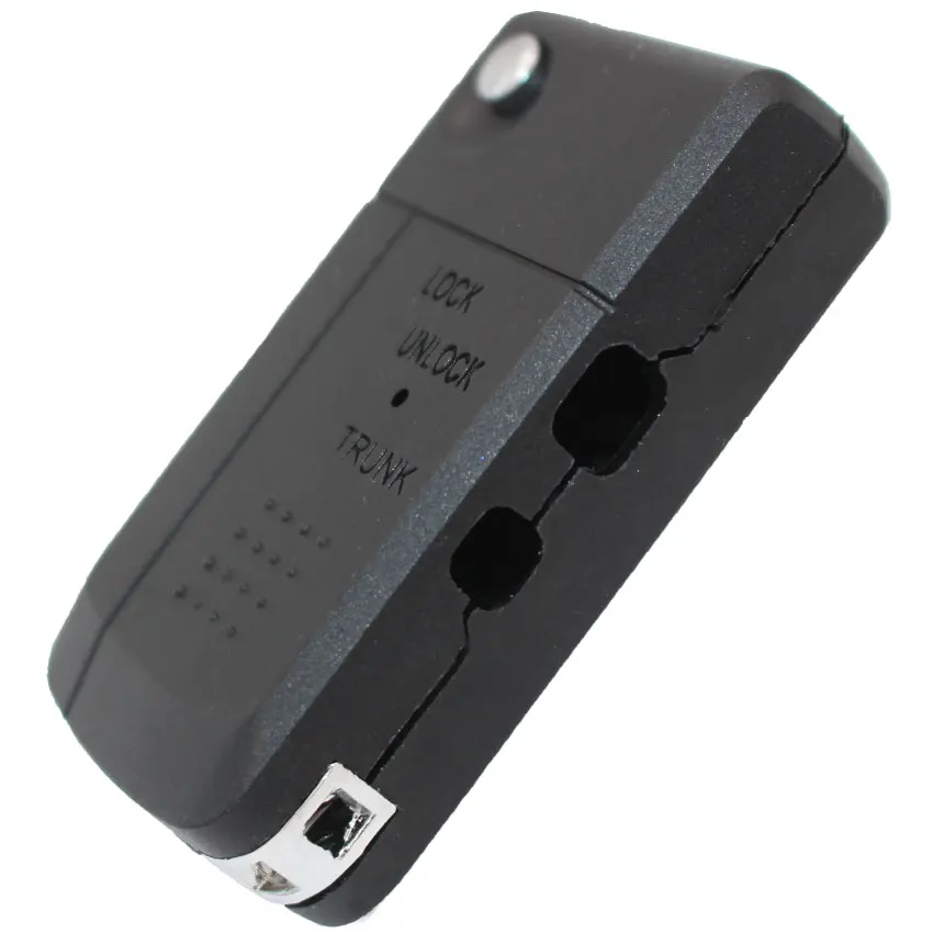 Ecusells Modified Folding Flip Side 2 Button Remote Key Shell Smart Car Key Housing Case Cover for Toyota TOY48 TOY43 Uncut