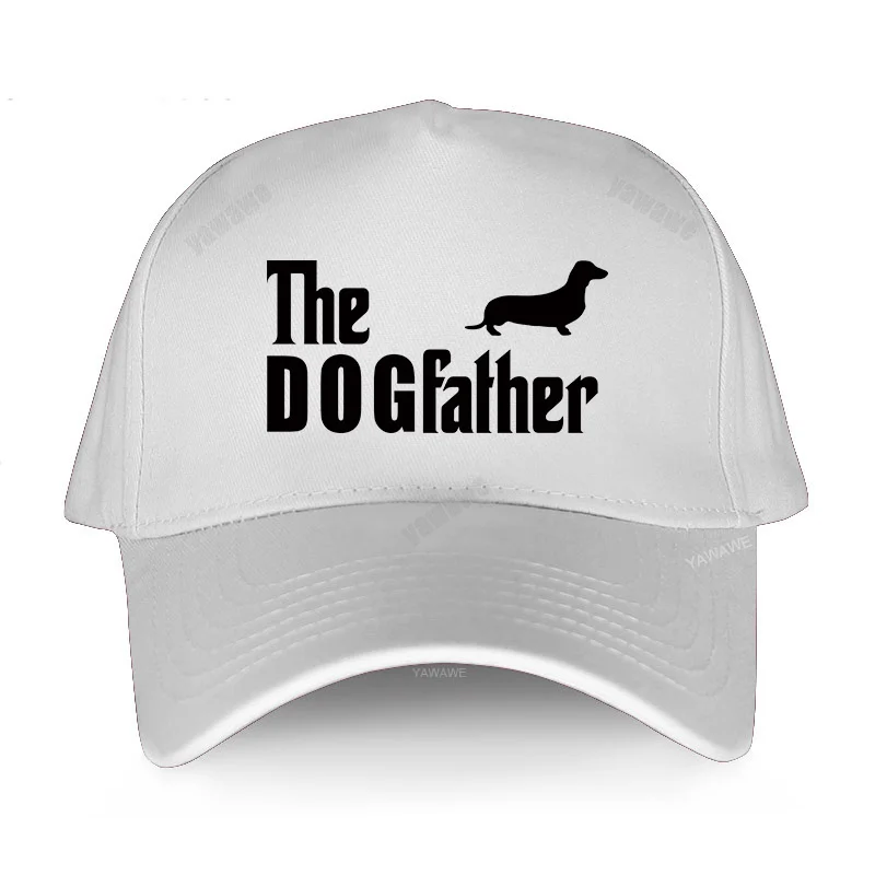 Dachshund Sausage Dog The Dogfather Funny Baseball cap Men Summer Casual Dad hat fashion Unisex adjustable hip hop caps cool baseball caps for guys Baseball Caps