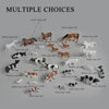 HO/N Scale Model Miniature Horses Cows Farm Animals 1:87 1:150 ABS Plastic Toys For Prairie Scene Layout Diorama Kits 10Pcs 5