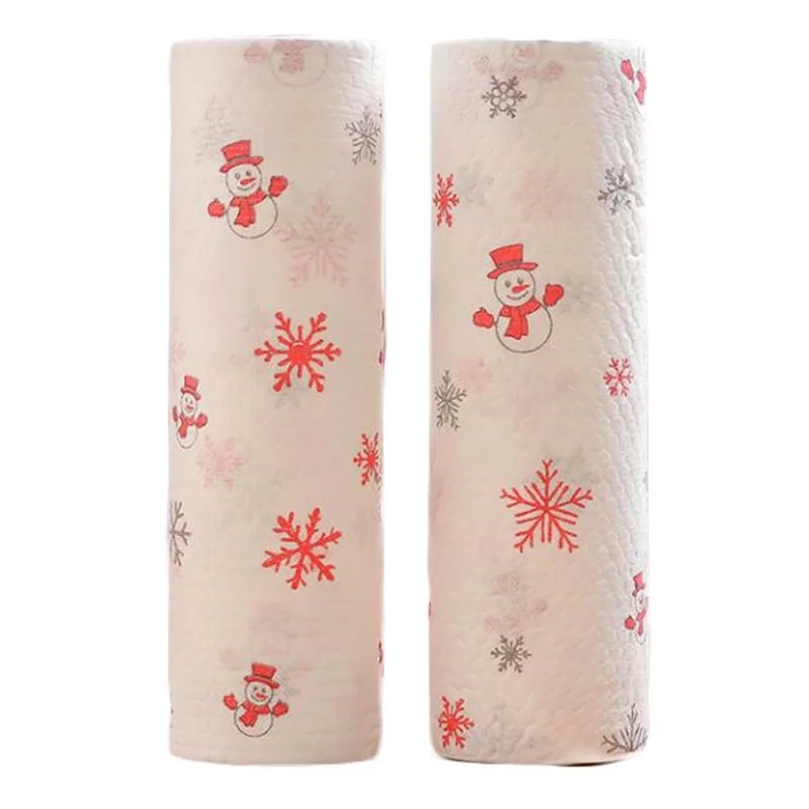 Christmas Snowman Disposable Kitchen Paper Towels