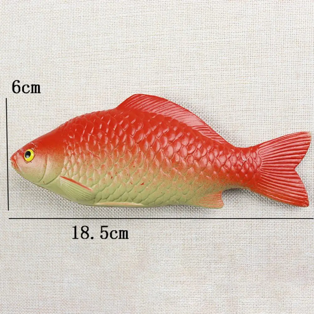 Simulated Fish Model Realistic Artificial Crucian Figurine Fish Ornament Kids Animal Learning 3D Toy Photo Prop artificial fish ornament