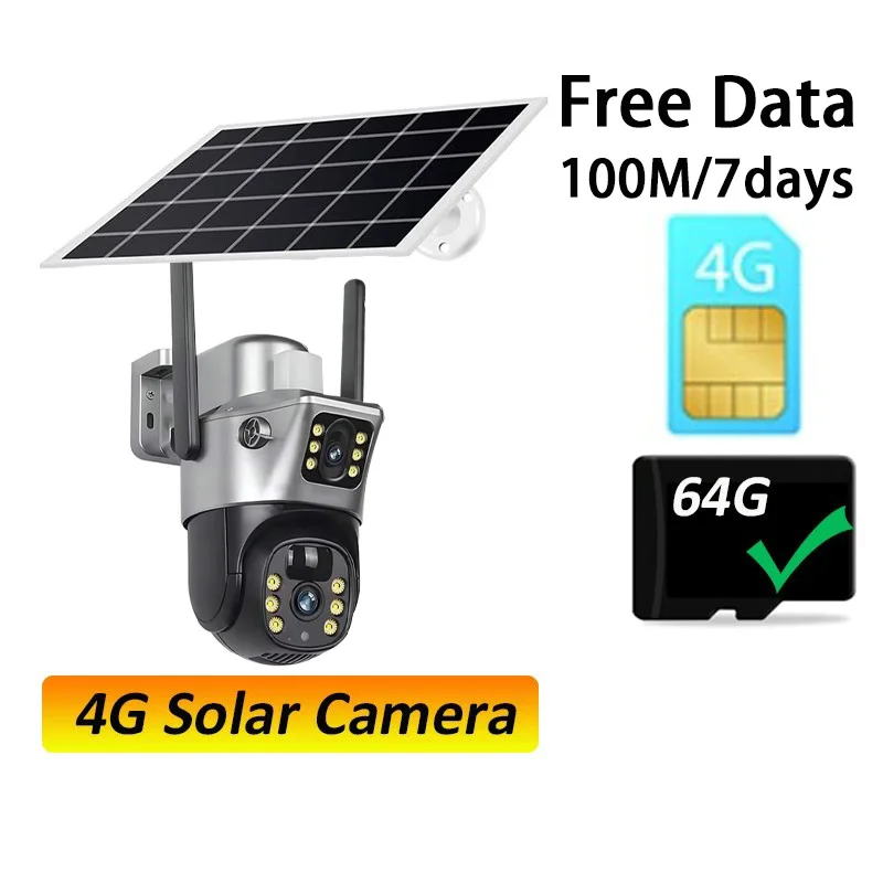 4G Solar Camera 64G