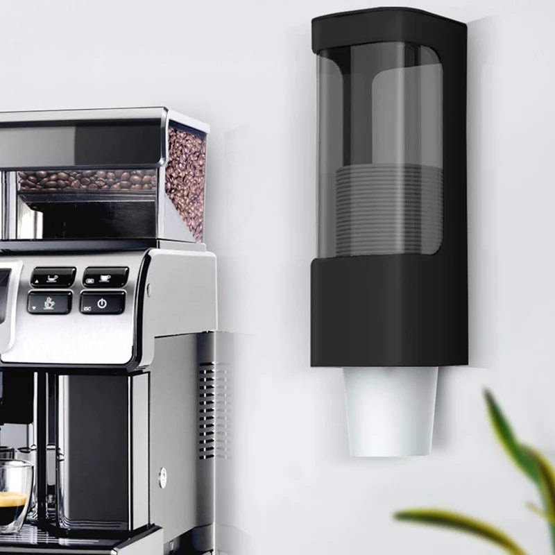 A25F-Cup Dispenser, Wall Mount Water Cooler Cup Holder Fit 3-5Oz Small Cups, Pull Type Cups Holder For Home,Office,