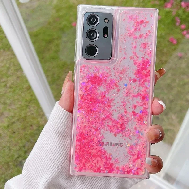 Glitter Luminous Quicksand Clear TPU Phone Case