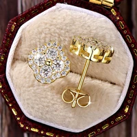 Collier, bracelet et boucles d'oreilles Lnkry en moissanite 2,5 mm, or 14 carats, ensemble de bijoux trèfle à quatre feuilles pour couples, cadeau de mariage 4