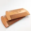 1 Set Double Sides Wooden Comb Customized LOGO Beard Comb with PU Case for Men - Personalized Your Name Text Date 6