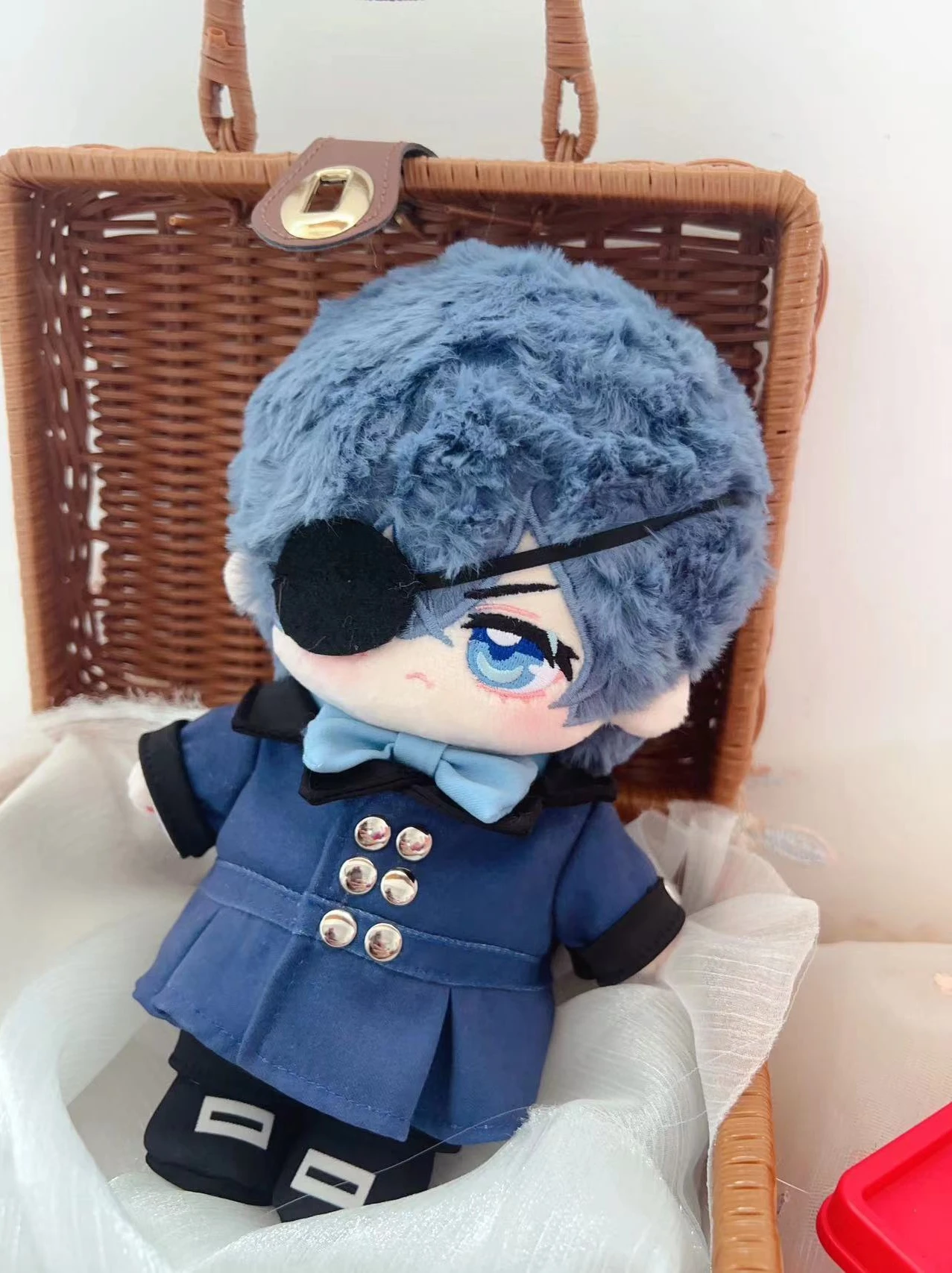 

Black Butler Ciel Phantomhive 20cm Plush Doll Clothes Dress up Toy Plushie