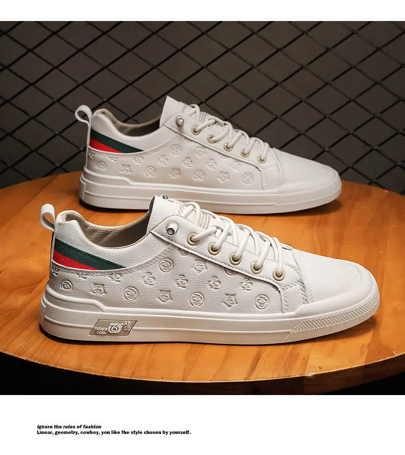 Männer Leder Schuhe Designer Turnschuhe Mann Männlichen Mode Tennis Schuhe Luxus Marke Skateboard Casual Vulkanisieren Schuhe für Männer_voghion.com