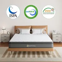 8 INCH Twin Mattress,Twin Size ,Gel Memory and Spring,Soft Hybrid Mattress in a Box for Pressure Relief,Medium Firm Support 3