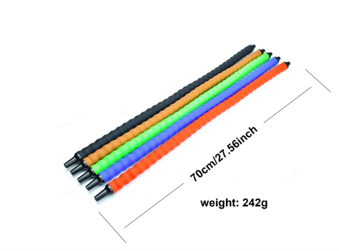 70cm Hands-Free Silicone Hose Curved Hookah Handle Tube Shisha Pipe Accessories