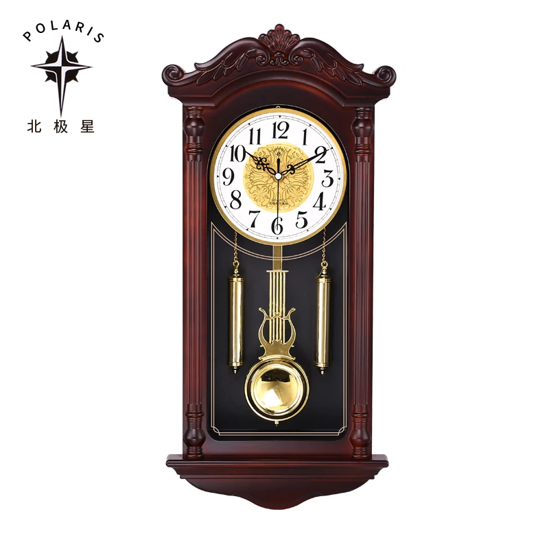 Chinese Wall Clock Retro Silent Pendulum Swing Clocks B  