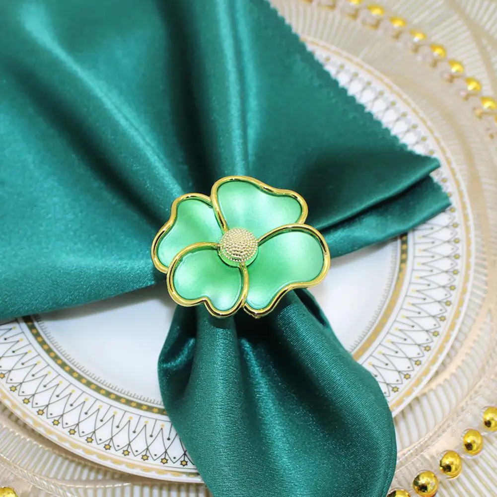 

Affordable Floral Napkin Ring Elegant Flower Napkin Rings Stylish Table Decor for Christmas Thanksgiving Weddings