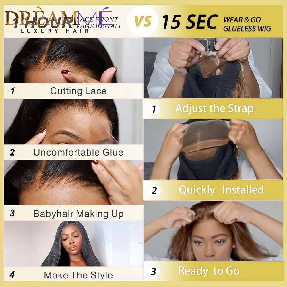 7x5 Wear And Go Glueless Wigs Highlight Brown Loose Wave Wigs Human Hair 4x4 Lace Closure Wig Invisible Strap 360 Glueless