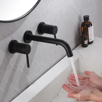 Tuqiu ก๊อกน้ำในห้องน้ำอย่างแพร่หลาย, ก๊อกน้ำอ่างล้างหน้าสีทองขนาด8นิ้วก๊อกน้ำอ่างล้างหน้าทองเหลืองก๊อกน้ำร้อนและเย็น 2