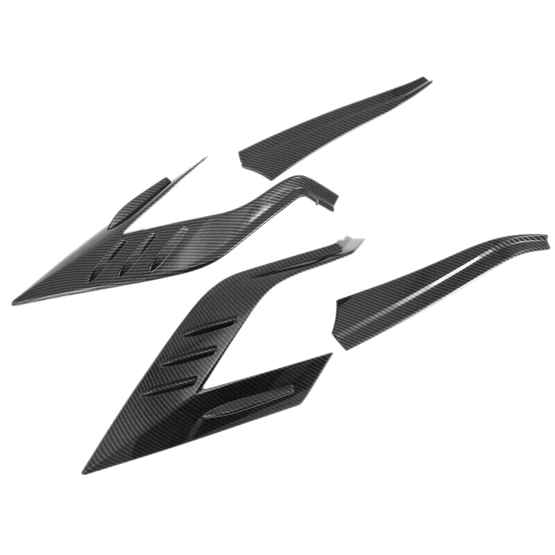 

for Toyota RAV4 2019 2020 4Pcs Carbon Fiber Rear Tail Light Cover Rear Brake Lamp Frame Molding