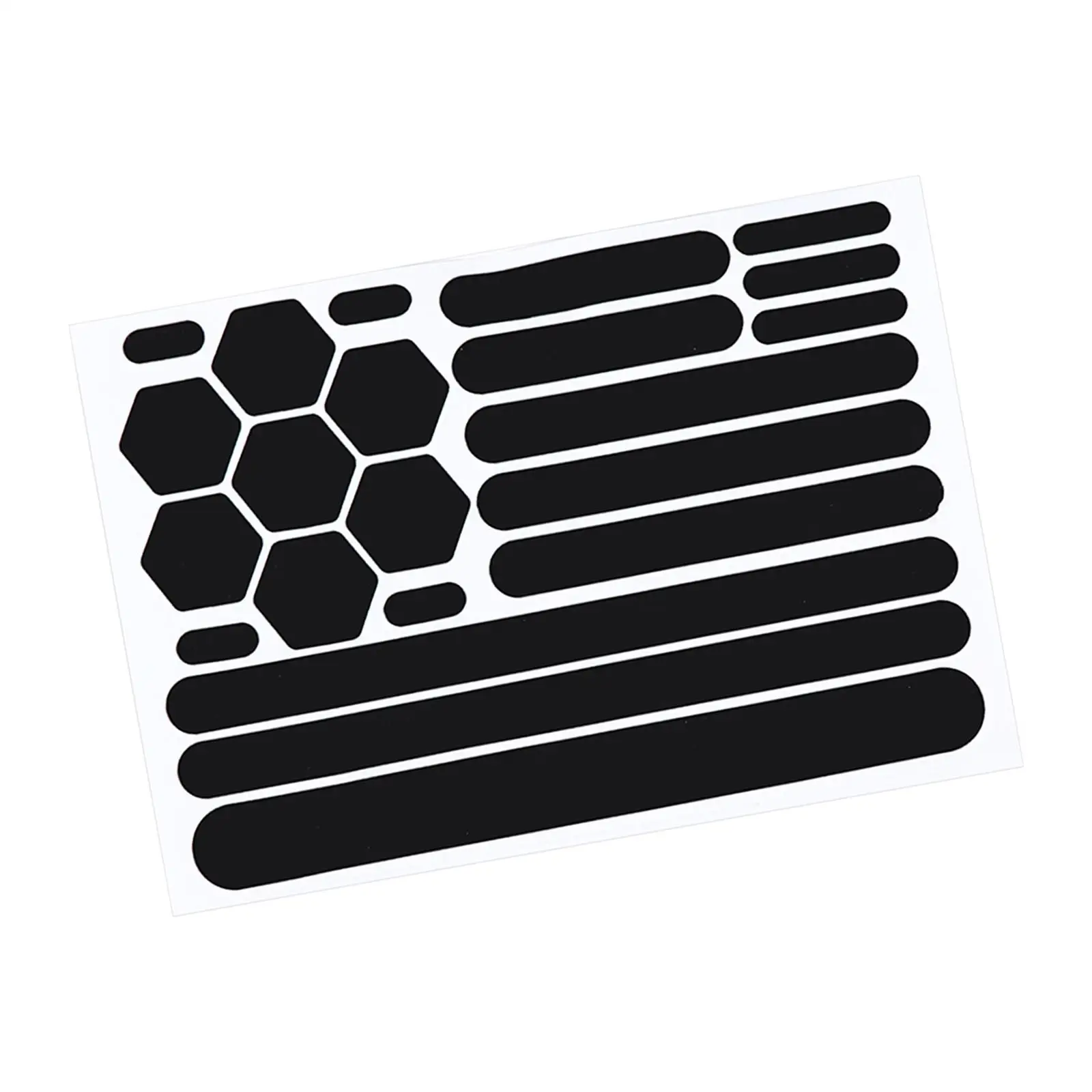 

Reflective Sticker for Motorcycle Helmet Waterproof Decorative Reflective Gear Reflective Black Stickers for Bikes Trailers