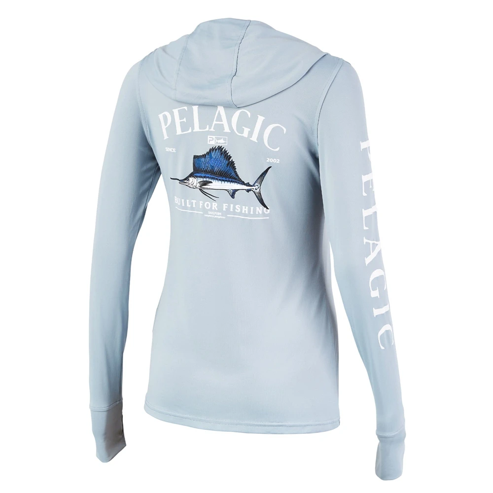 PELAGIC Women Hooded Fishing Shirts Summer Long Sleeve Performance