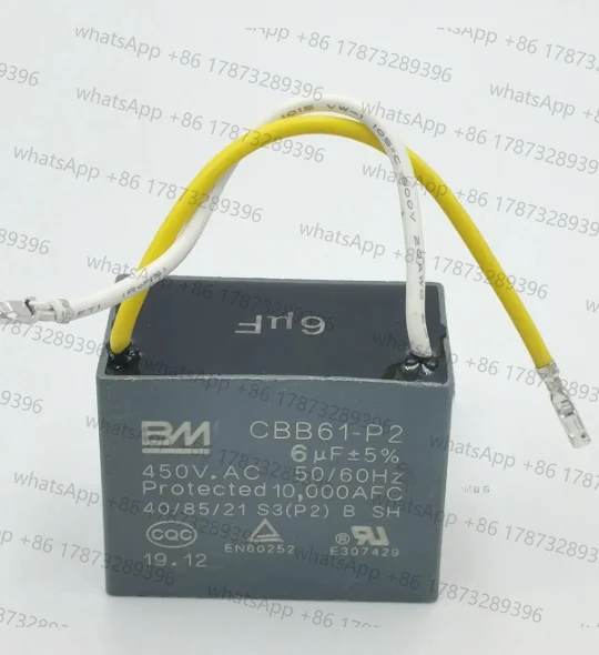 2개 팬 천장 팬 레인지 후드 시동 커패시터 CBB61 1//1.5/1.8/2/2.5/3UF 450V CBB61-P2