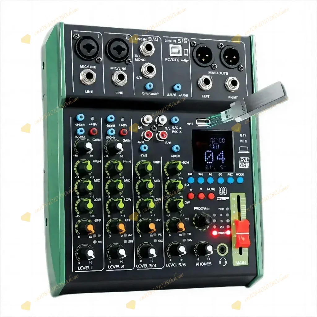 Mixer Console Usb 8-Channel 6-Channel Professional Best Audio Power