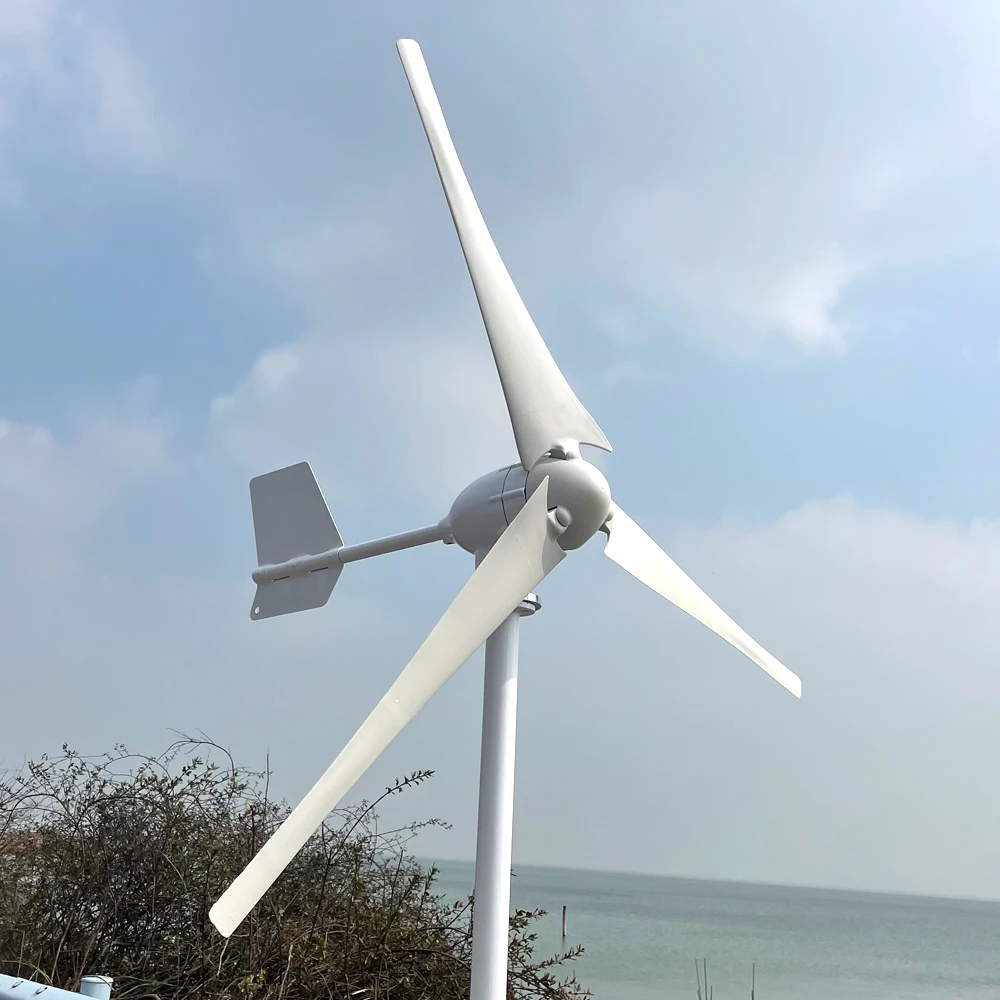 Turbina aerogeneradora de energía eólica, 2000w, 3000w, 5000w, 12v, 24v, 48v, 96v, con controlador inversor, energía libre para uso doméstico, alta eficiencia