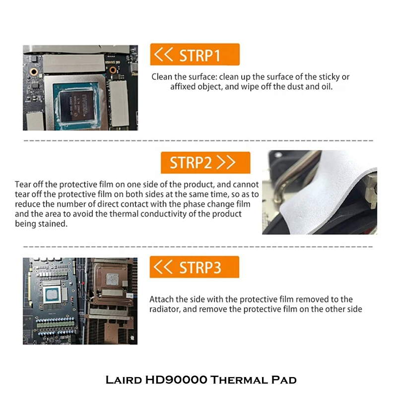 Laird High-Performance Thermal Pad - Ultra Soft, 7.5W/mk Conductivity, Available in Various Thicknesses