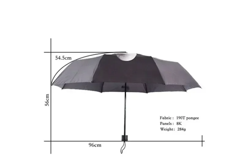 Funny Middle Finger Umbrella Wind-Defying and Water-Repellency Windproof Folding Parasol Cool Unique Design Personality Gift