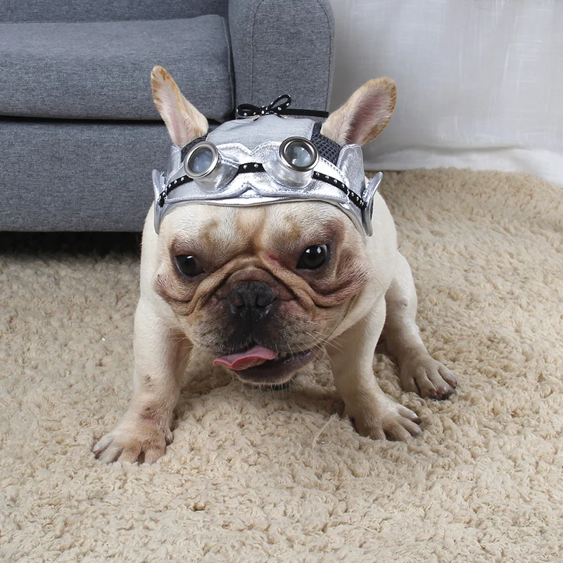 Retro Pilot Dog Hat Pet Costume Cute Pilot Hats Chihuahua French