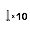 10/50pce14G 16G 20G Labret Lip Piercing Ring Earring Base Lip Body Jewelry Plug-in Base G23 ASTM F136 Titanium Wholesale 5