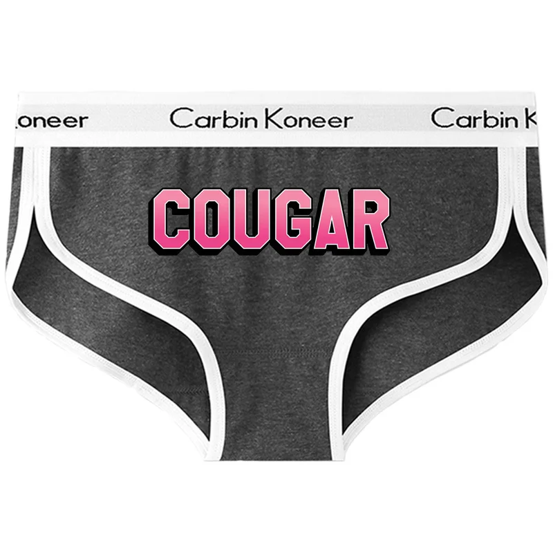 COUGAR Funny Sexy Words Print Underwear for Womens Cute Gifts for Wife  Girls Premium Cotton Underpant Sport Womens Intimates - AliExpress