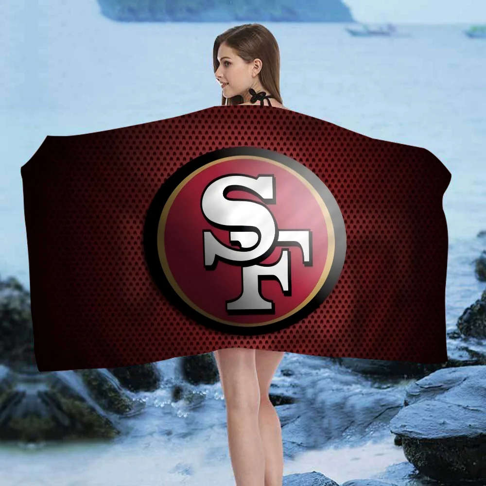 San Francisco 49er Team Big Microfiber Beach Towels Quick Dry Towel Sand Beach Towels Pool Towel for Travel Swim Pool Yoga
