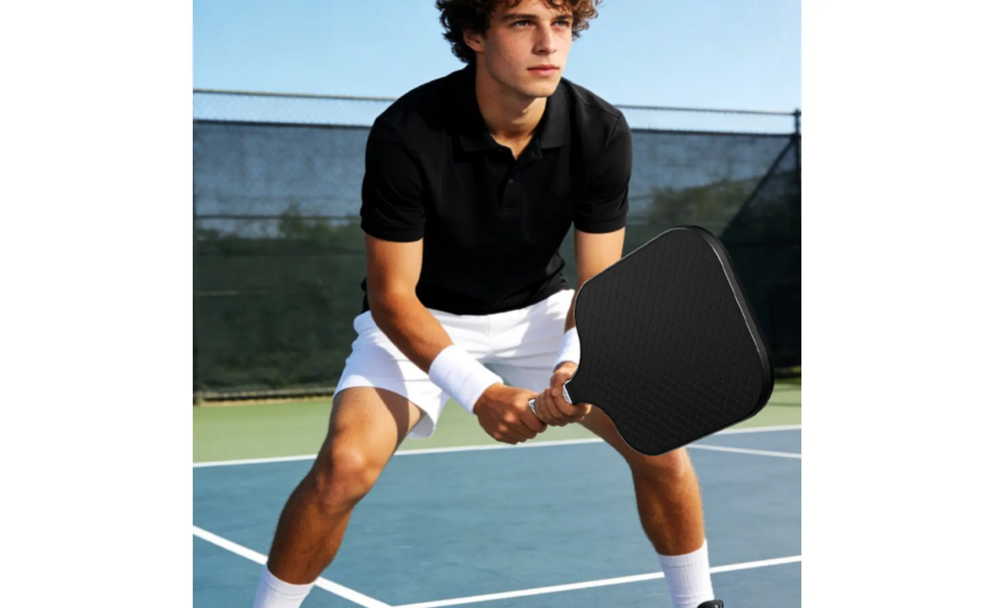 Pickleball Paddle Long-Lasting Pickleball Racket Lightweight Paddle Racket Large Sweet Area Sports Equipment Aerodynamic Design