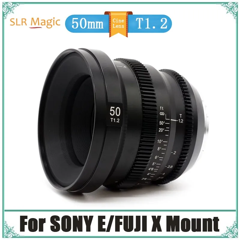 Slr Magic Microprime Cine 50Mm T1.2 Full Frame Standard Tele Cinema Cine Lens Messa A Fuoco Manuale Per Sony E Fuji X Mount Camera