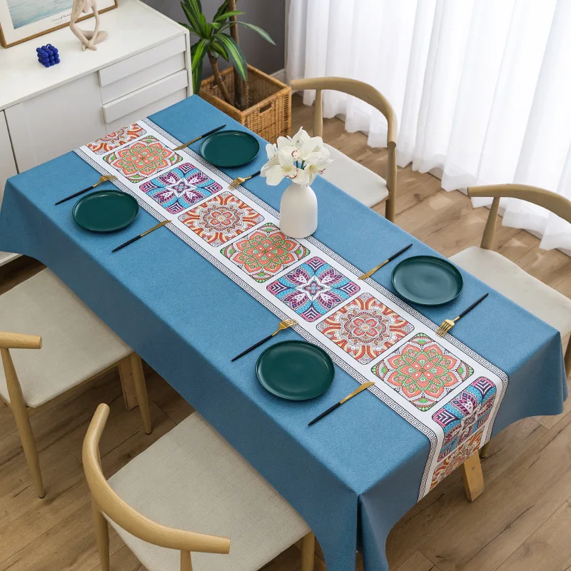 Modern Simple Style Household Anti-fouling Nordic Rectangular Coffee Table Waterproof and Oil-proof Fabric Tablecloth rectangular tablecloth table cloth
