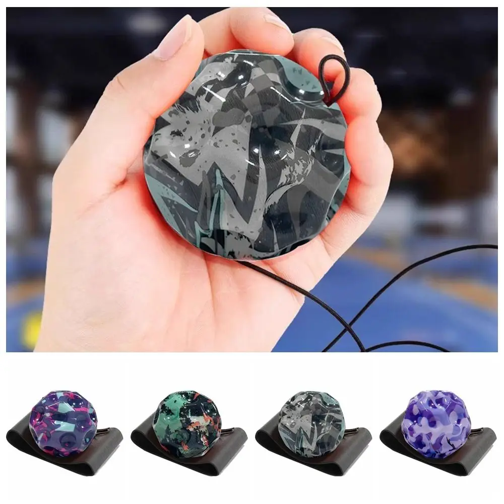 Jump Ball High Bouncing Ball Hand Ball Game Multi-hole Wrist Return Rubber Ball Exercise with Strap Wrist Elastic Ball Kids Toy