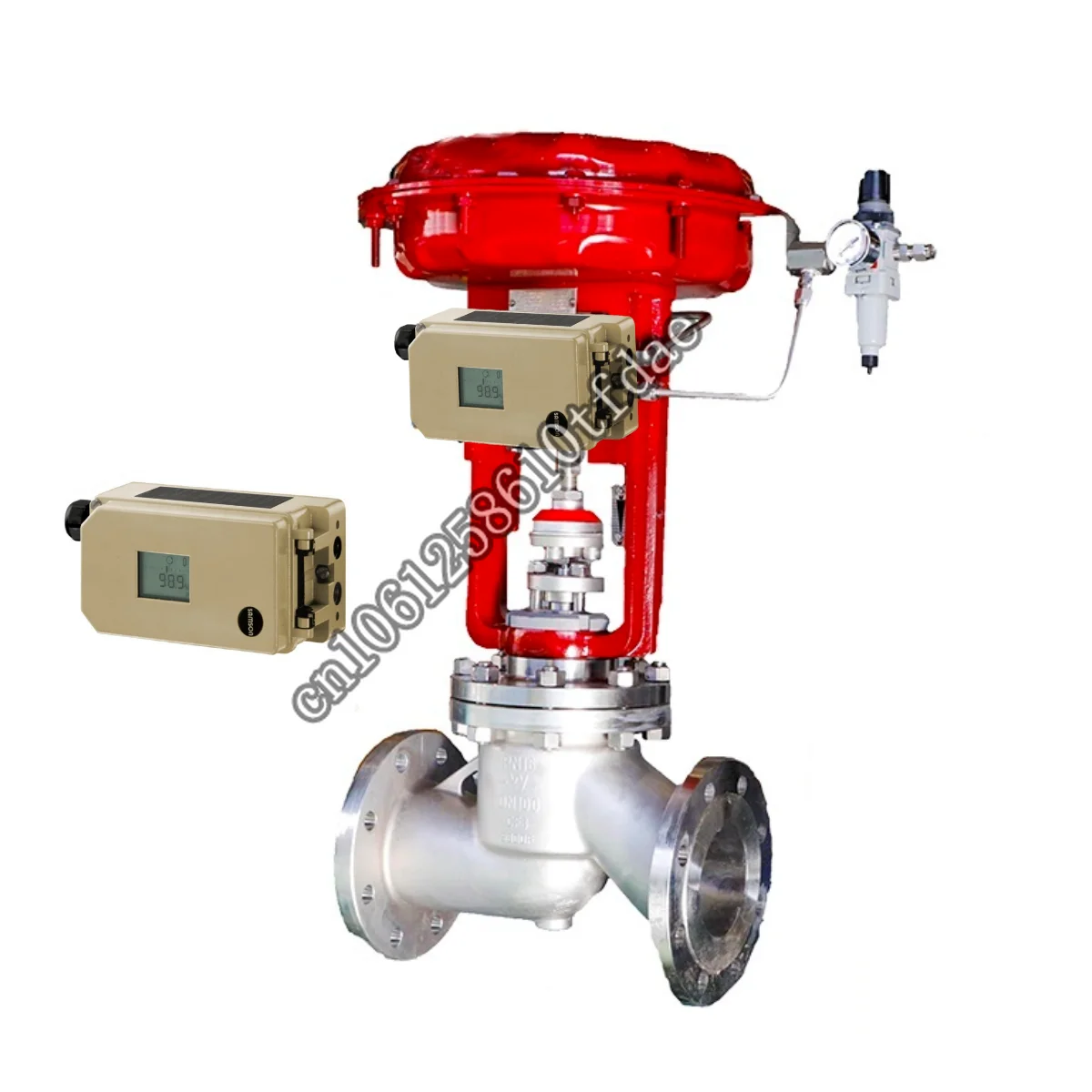 Pneumatic control valve With Samson Smart  Positioner 3730-3 Single Acting in stock china smart positioner control pneumatic angle seat valve