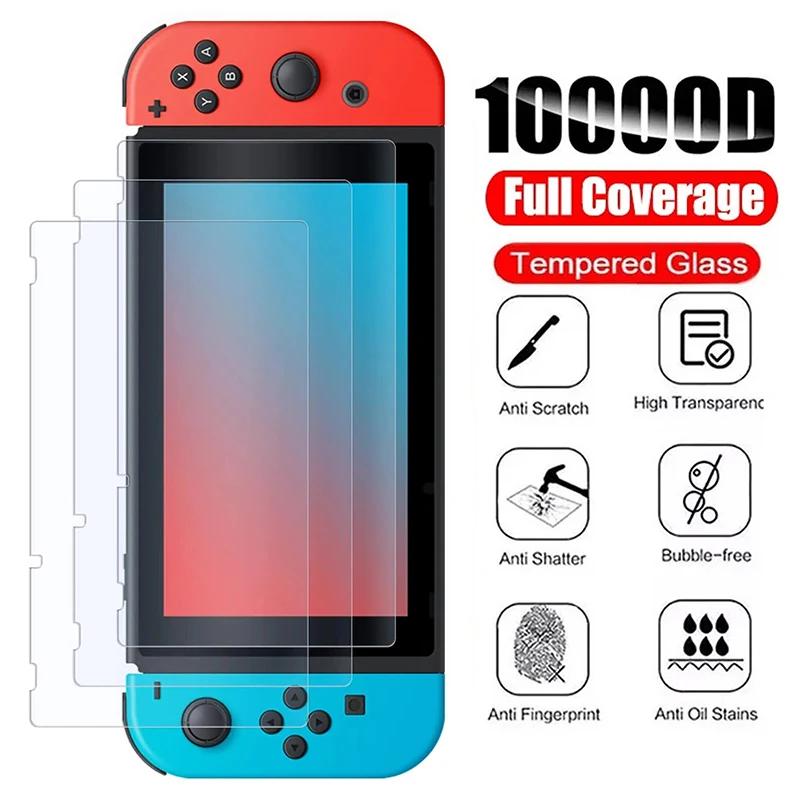 Screen Protector Film 1/2/3PCS for Nintendo Switch OLED /NS /Lite Tempered Glass 9H HD Anti-scratch