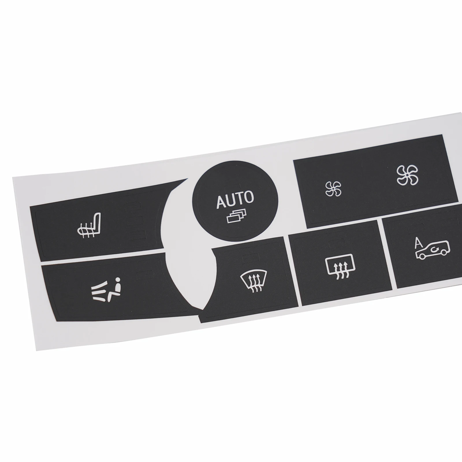 

Наклейка на кнопку для BMW E70 (2006-2013), легкая в применении Улучшенная видимость, белые символы
