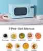 Retro Small Microwave Oven With Compact Size, 9 Preset Menus, Position-Memory Turntable, Mute Function, Countertop Micro 3