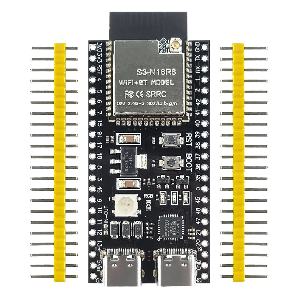 รูปสินค้า บอร์ดพัฒนา ESP32-S3 พร้อมอะแดปเตอร์ขยาย