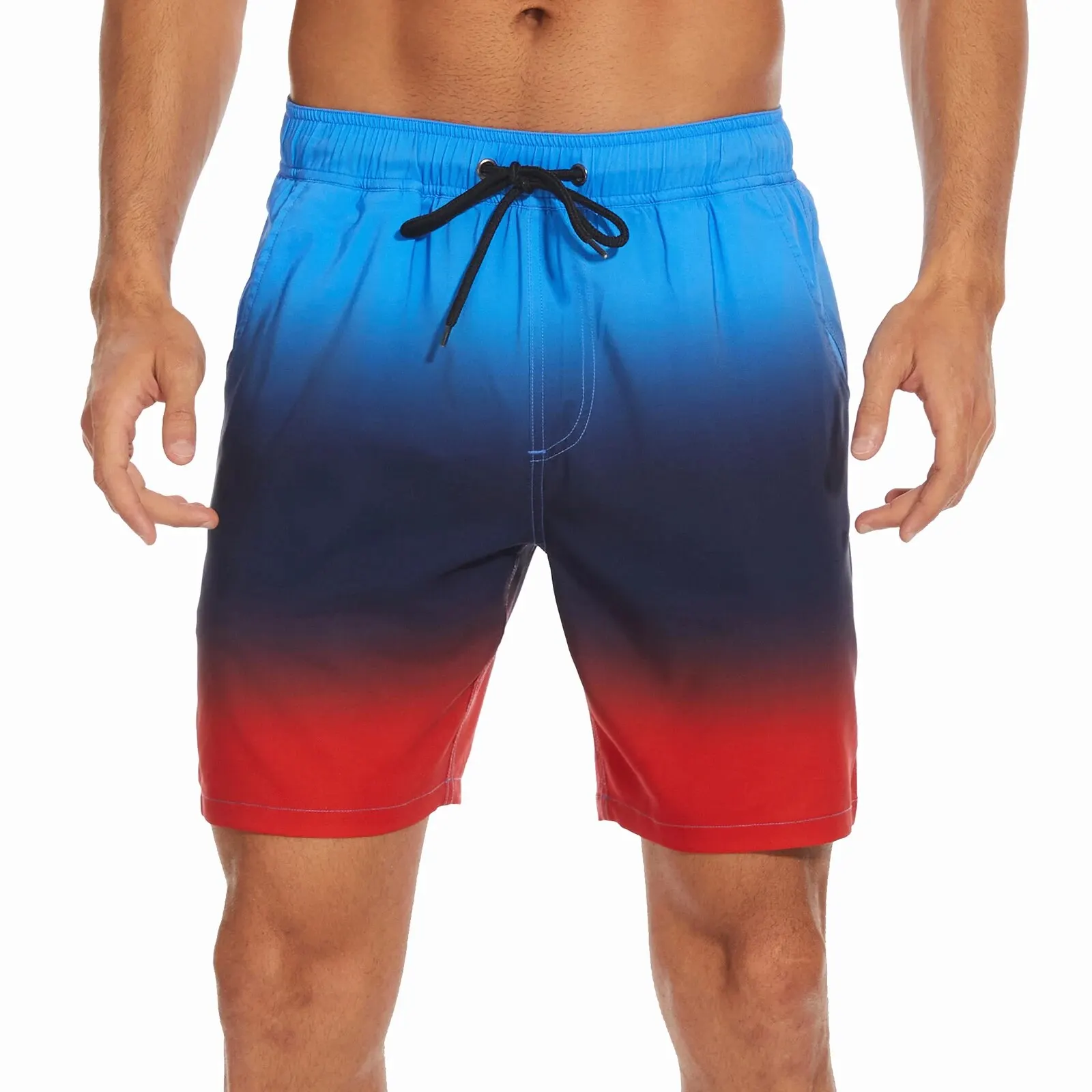 Летние Новые мужские шорты, модные пляжные брюки для отпуска, мужские бриджи с четырьмя углами, подкладка qметаллическая