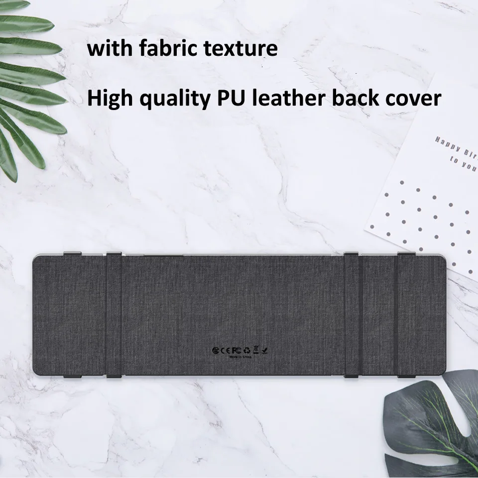 outmix dobrável teclado bluetooth recarregável portátil mini teclado de couro com touchpad para android tablet de sincronização