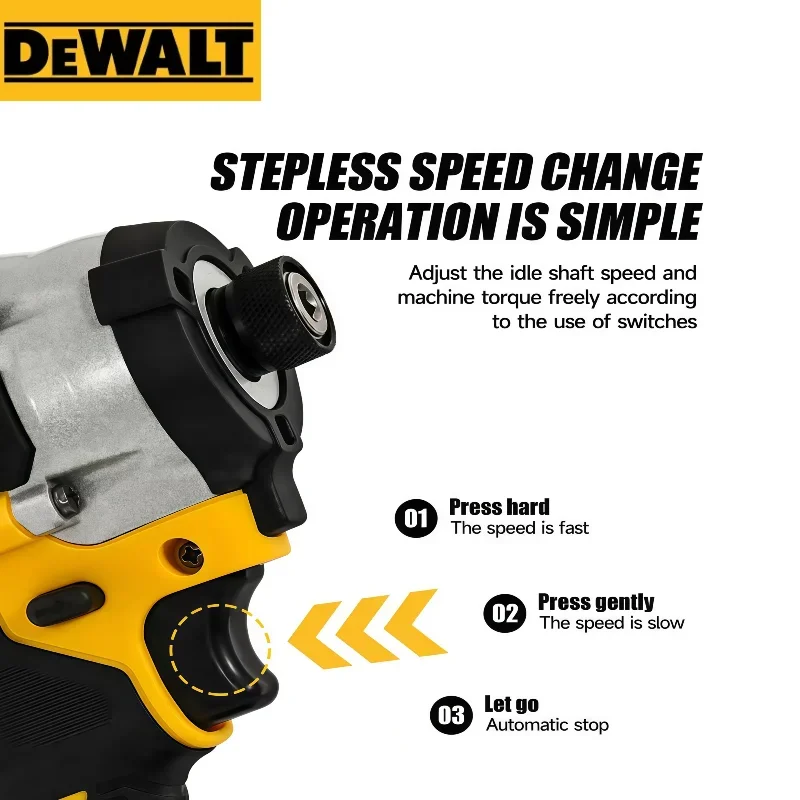 DEWALT 브러시리스 DCF860 컴팩트 드릴/드라이버 무선 전동 드라이버 충전식 전문가용 전동 공구 업그레이드